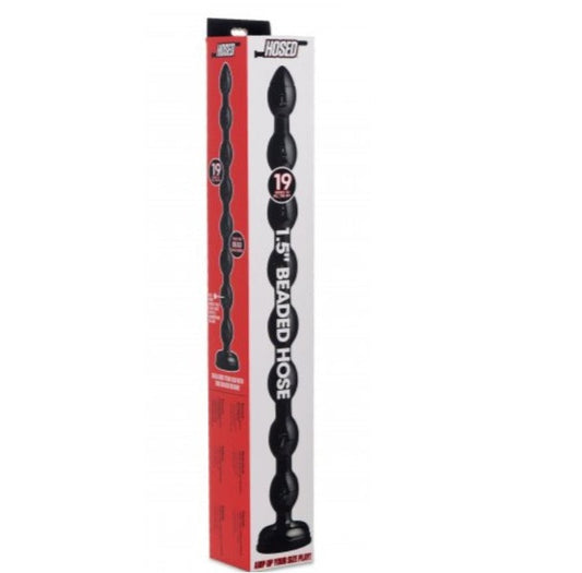Hosed 19 Inch Beaded Anal Snake