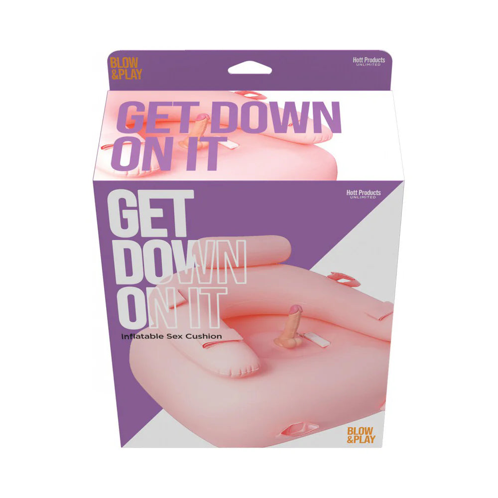 Get Down On It "Inflatable Sex Cushion" w/Vibrating Dildo