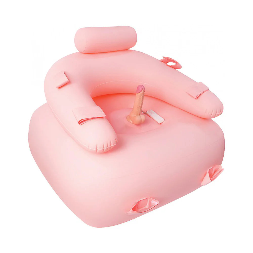 Get Down On It "Inflatable Sex Cushion" w/Vibrating Dildo