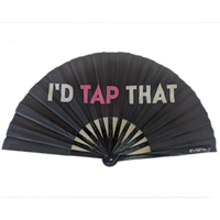 I'd Tap That Pride Hand Fan - Wooden