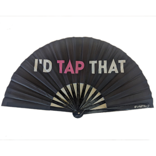 I'd Tap That Pride Hand Fan - Wooden