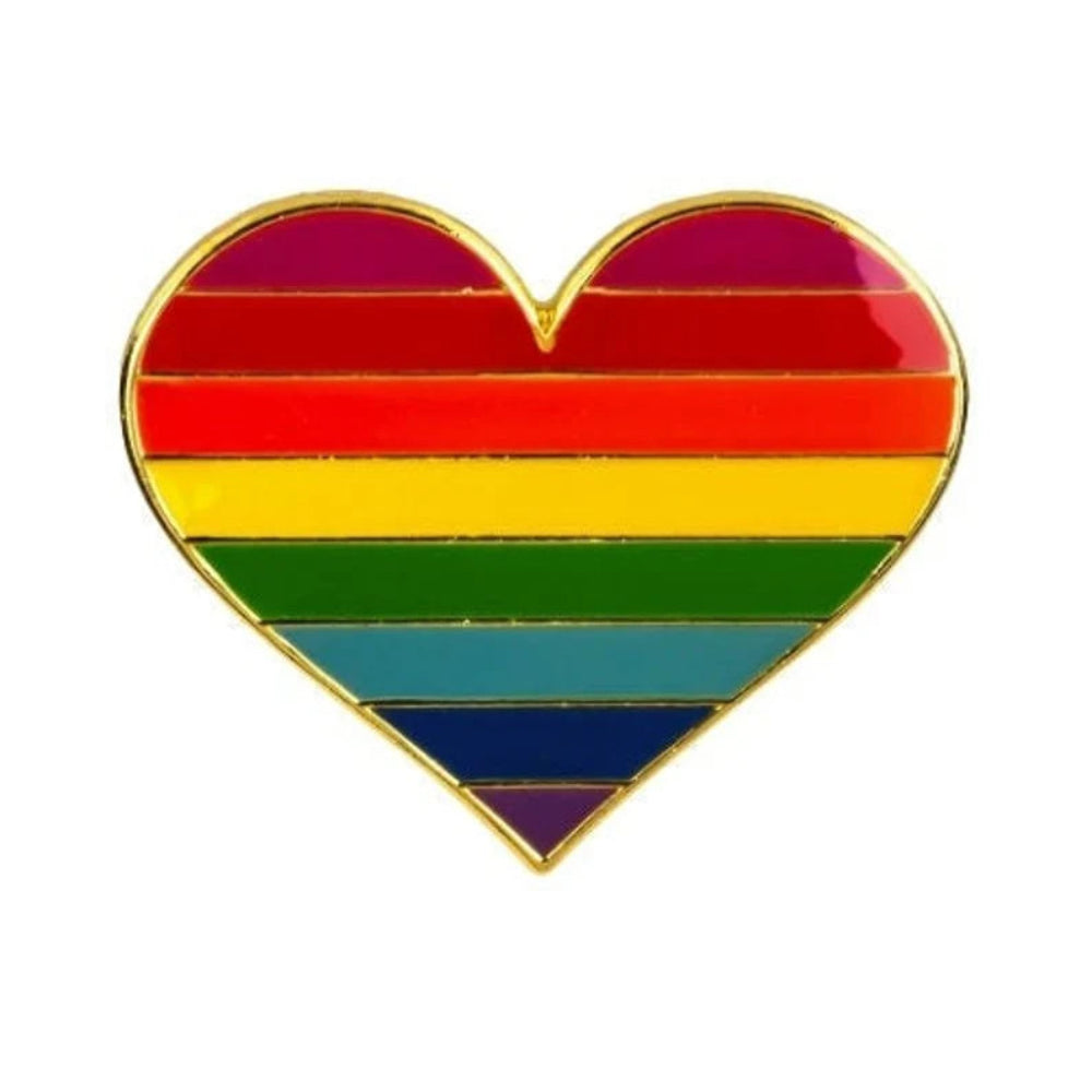 Pride Rainbow Heart Pin