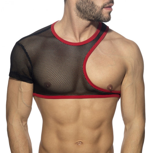 Addicted Irregular Mesh Crop Top