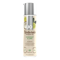 JO Naturals Massage Oil 4oz -Coconut & Lime