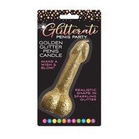 Gold Glitter Penis Candle 4