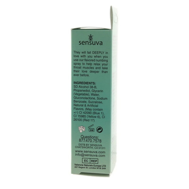Sensuva Deeply Love You Throat Relaxing Spray -Spearmint