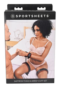 Sportsheets Saffron Thigh & Wrist Cuff Set