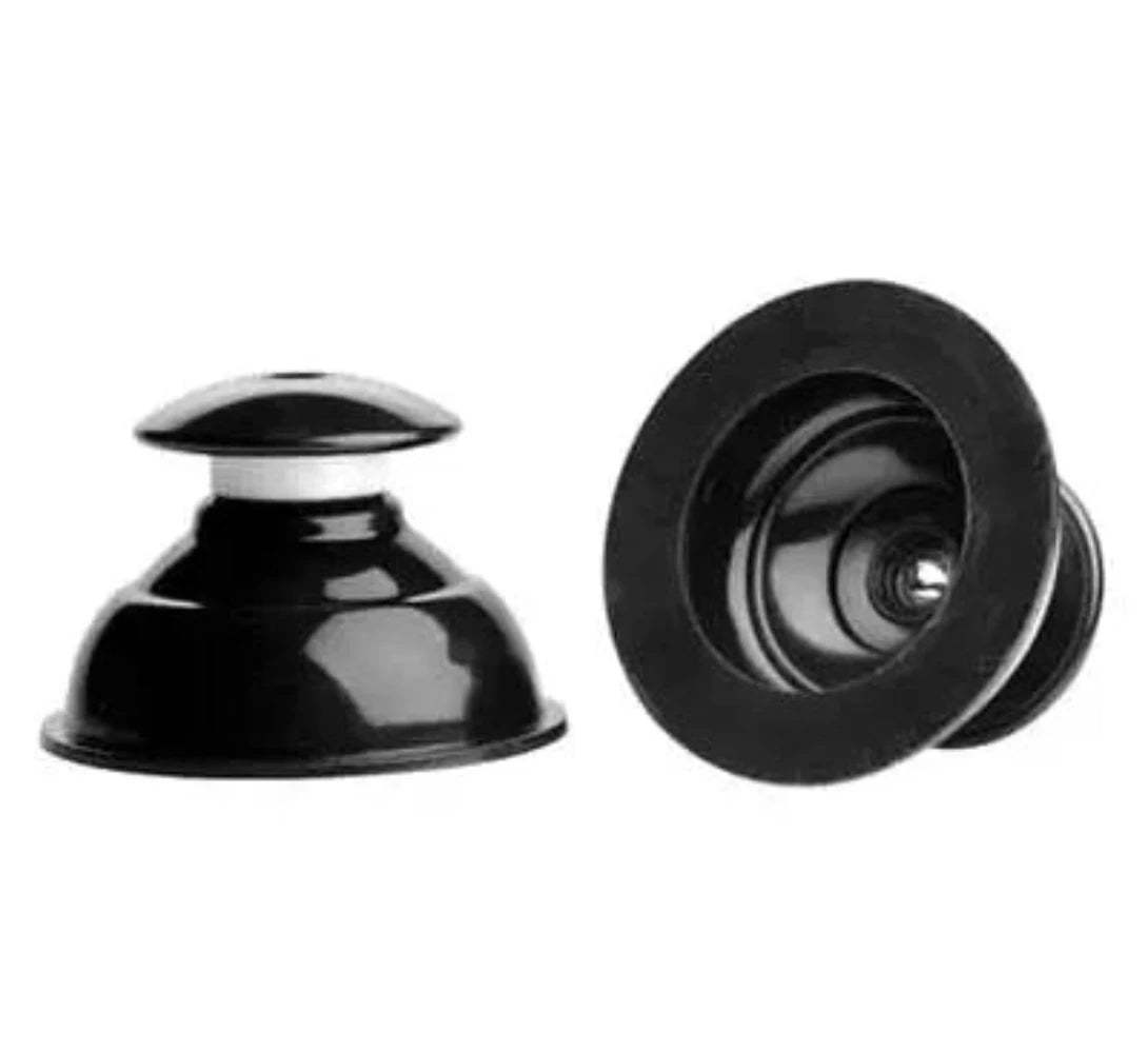 MS 'Plungers' Extreme Suction Nipple Suckers –Black