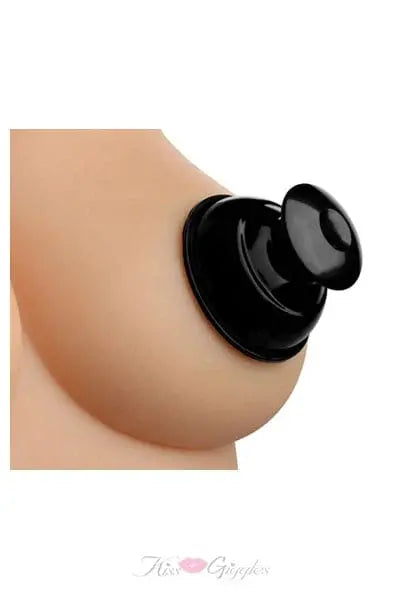 MS 'Plungers' Extreme Suction Nipple Suckers –Black