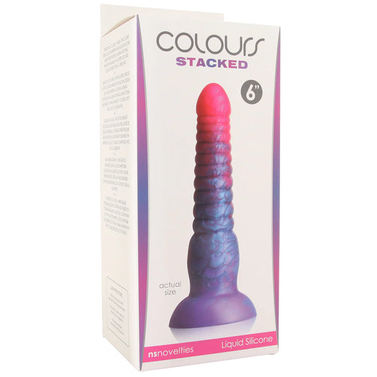 Colours Stacked 6'' Dildo -Pink/Blue