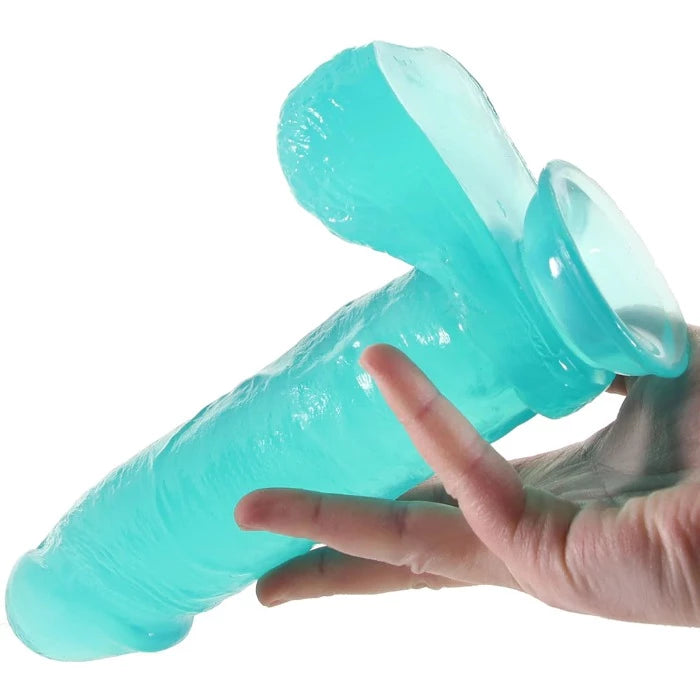 B Yours Plus 'Mount n’ Moan' 9 Inch Ballsy Dildo -Teal
