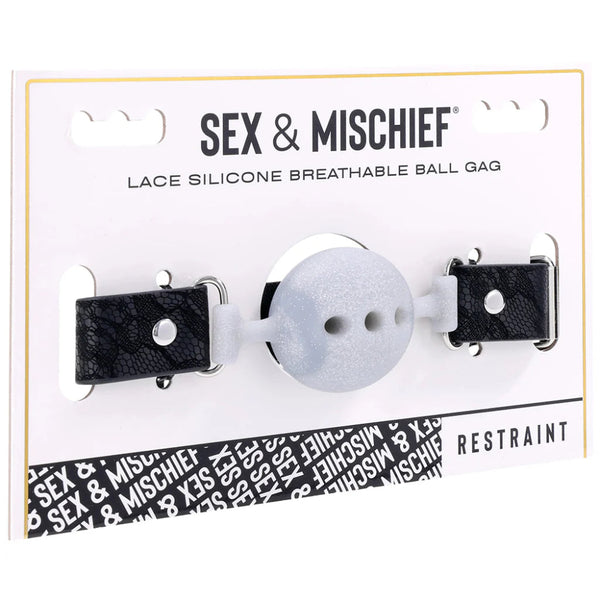 S&M 'Lace' Silicone Breathable Ball Gag