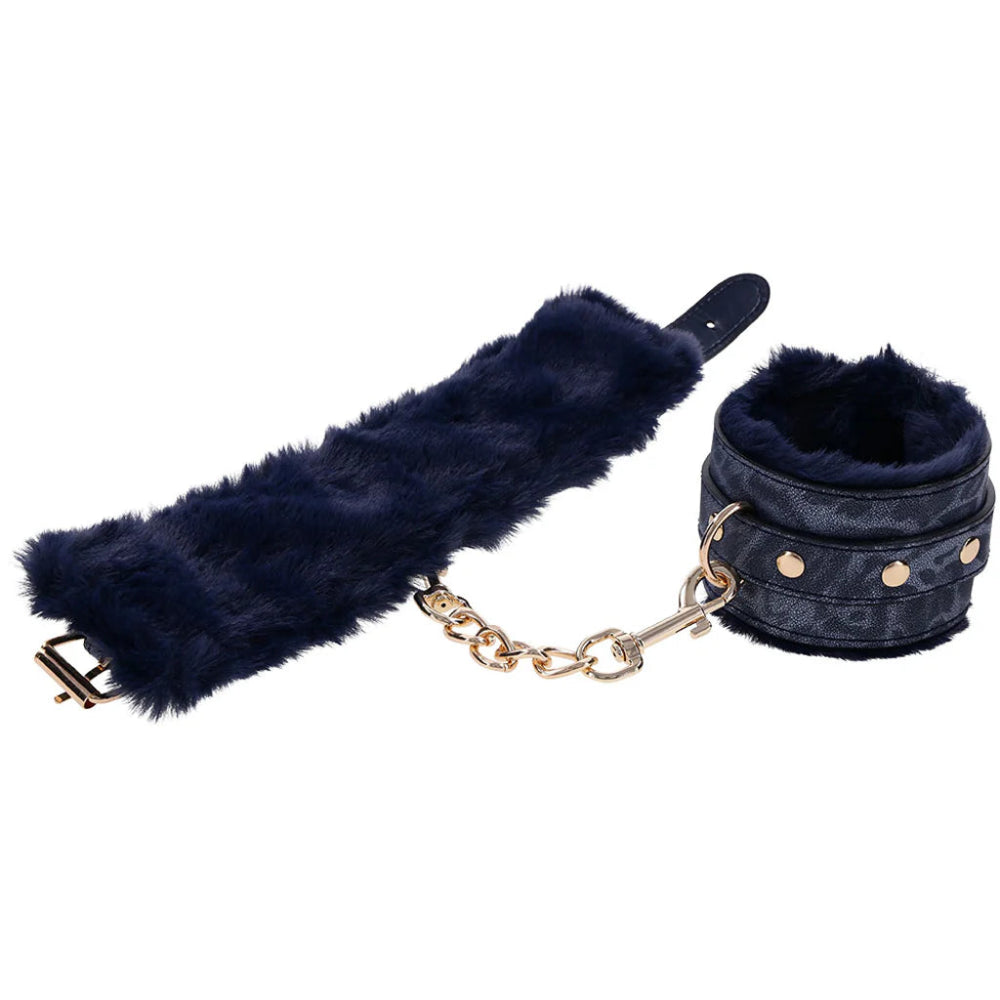 S&M Restraint 'Cougar' Faux Fur Handcuffs