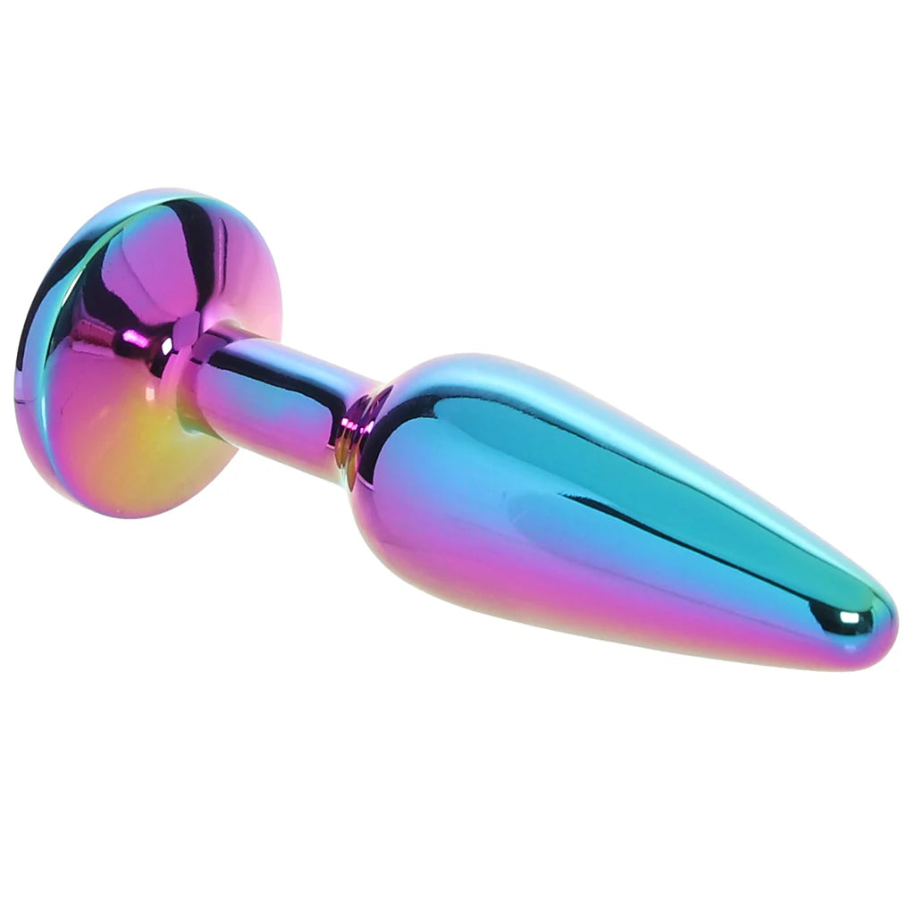 Rear Assets Tapered Multicolour Gem Butt Plug - Medium