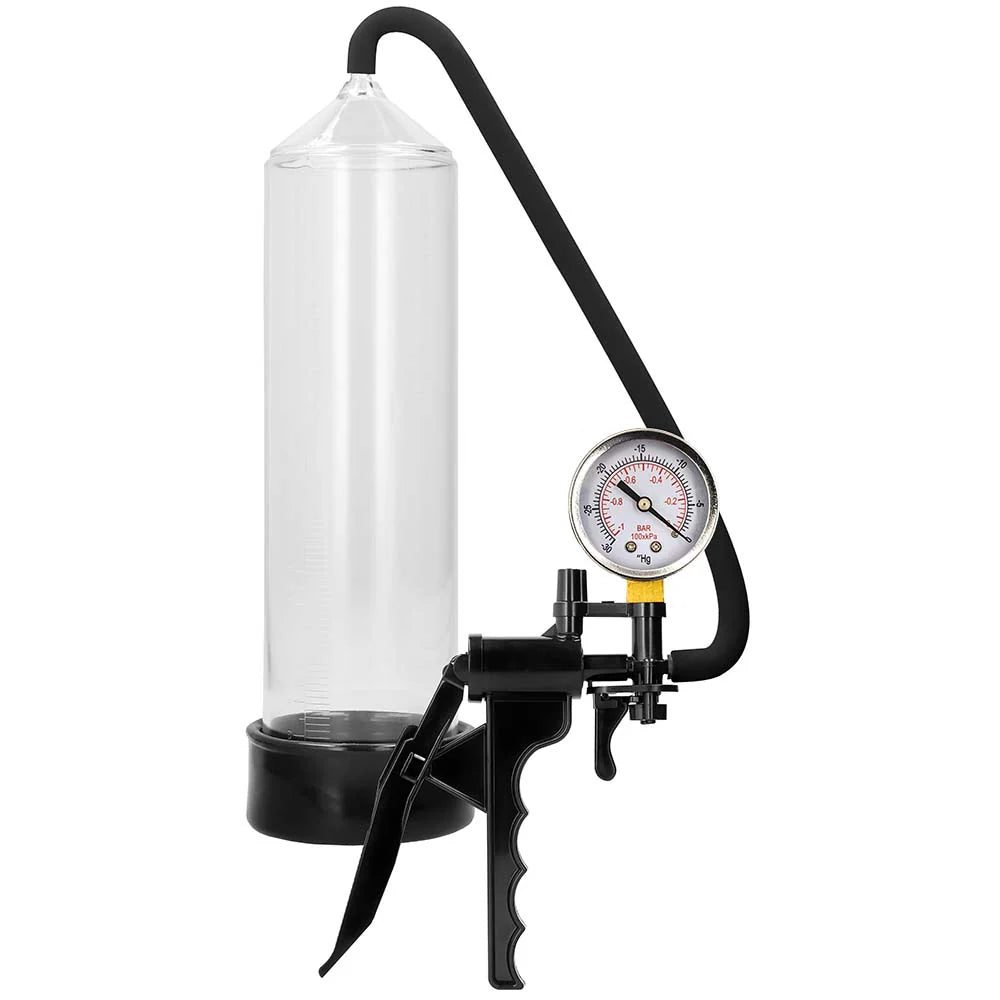 Pumped "Elite" Beginner Pump w/ PSI Gauge -Clear