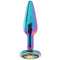 Rear Assets Tapered Multicolour Gem Butt Plug - Medium