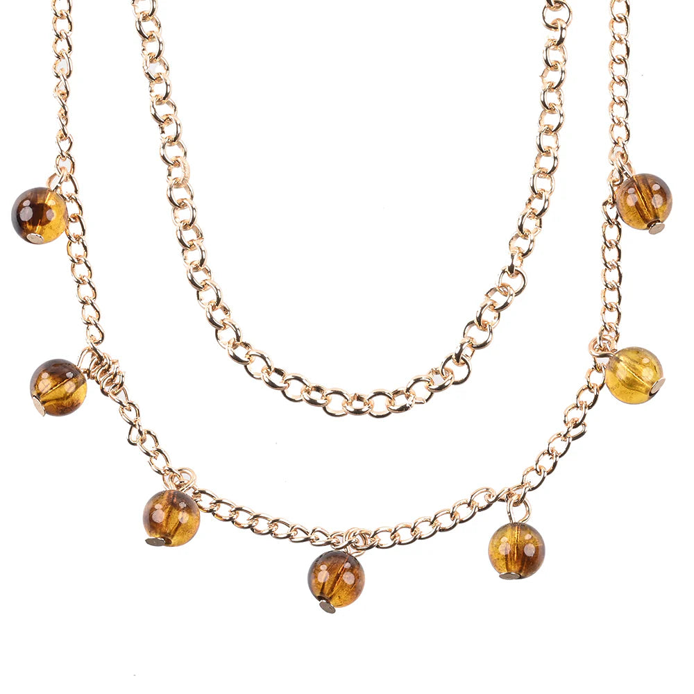 Sincerely "Amber" Chained Nipple Clamps