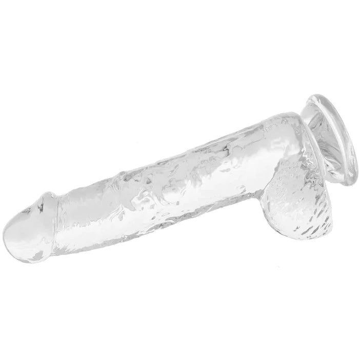 Real Rock 6inch Dildo w/ Balls -Clear
