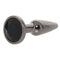 Rear Assets Tapered Gunmetal Gem Butt Plug - Small