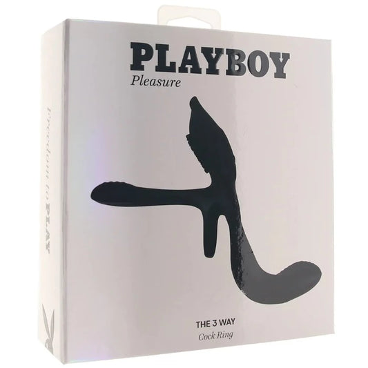 Playboy "The 3 Way" Vibrating Cock Ring