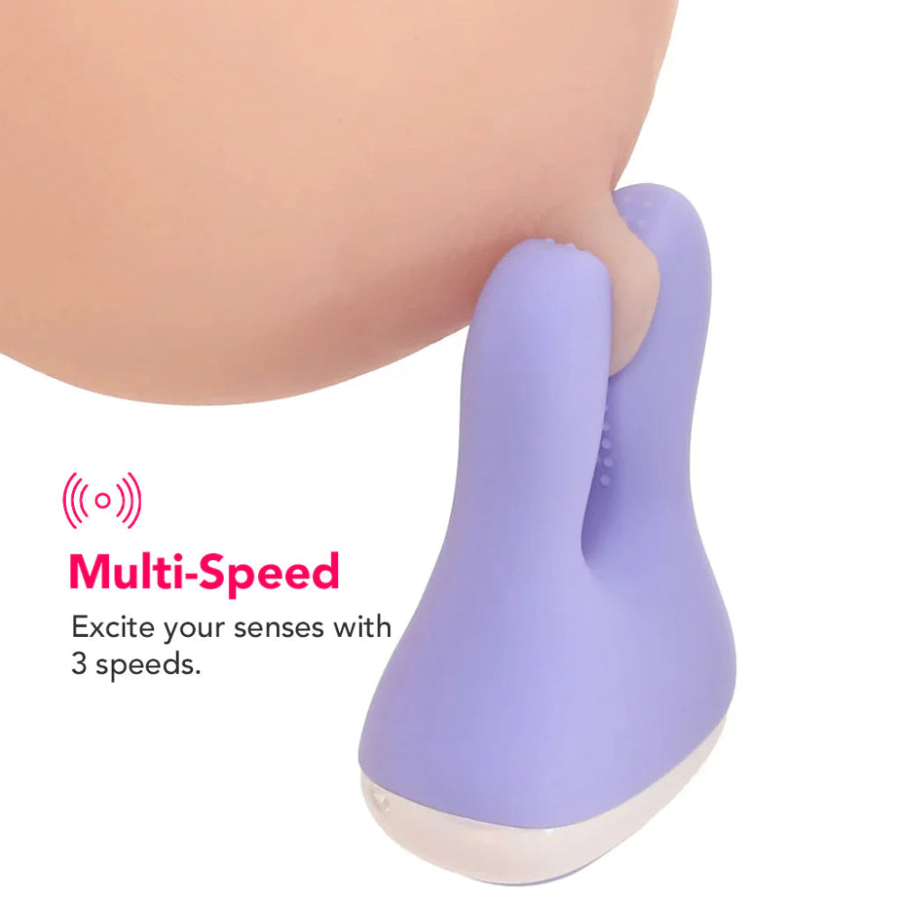 Playboy 'In a Pinch' Vibrating Clamps w/ Recharge Case