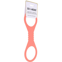 S&M 'Large' Silicone Cuffs Peaches & Cream