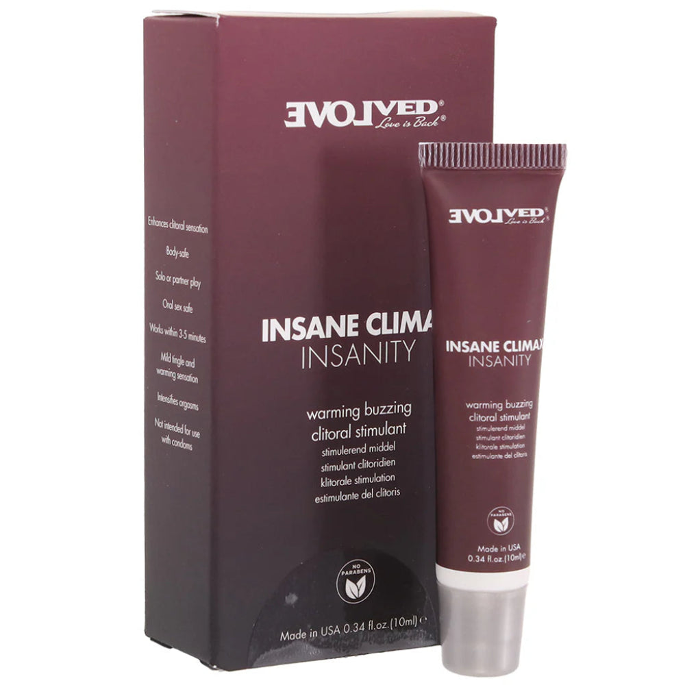 Evolved Insane Climax Insanity Clitoral Stimulant in 0.34oz/10ml