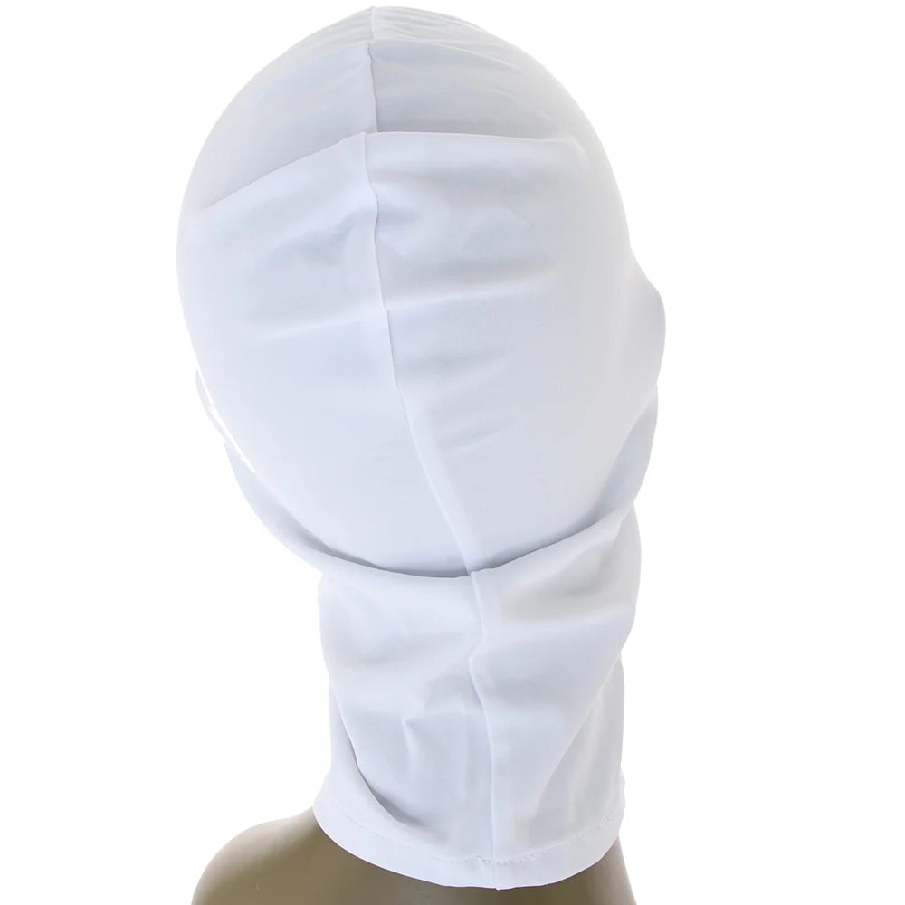 Taboo 'Zippered Mouth' Hood -White