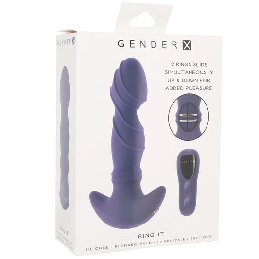 Gender X "Ring It" Anal Vibe -Purple