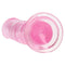 RealRock: Crystal Clear 7'' Dildo w/ Balls -Pink