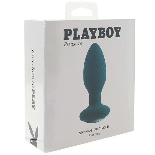 Playboy "Spinning Tail" Teaser Plug Vibe -Teal