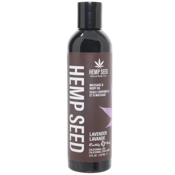 Hemp Seed Massage Oil 8oz/236ml -Lavender