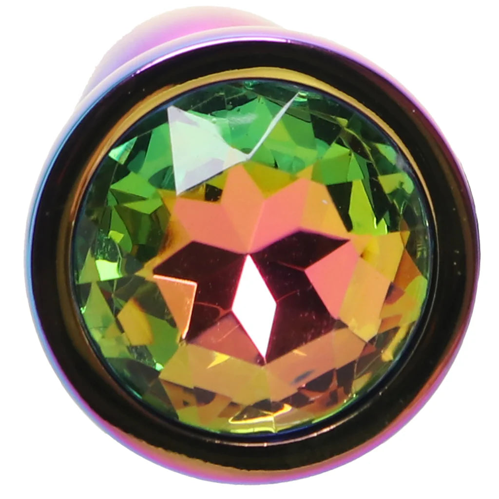Rear Assets Tapered Multicolour Gem Butt Plug - Medium