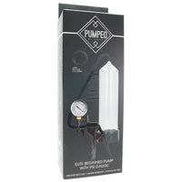 Pumped "Elite" Beginner Pump w/ PSI Gauge -Clear