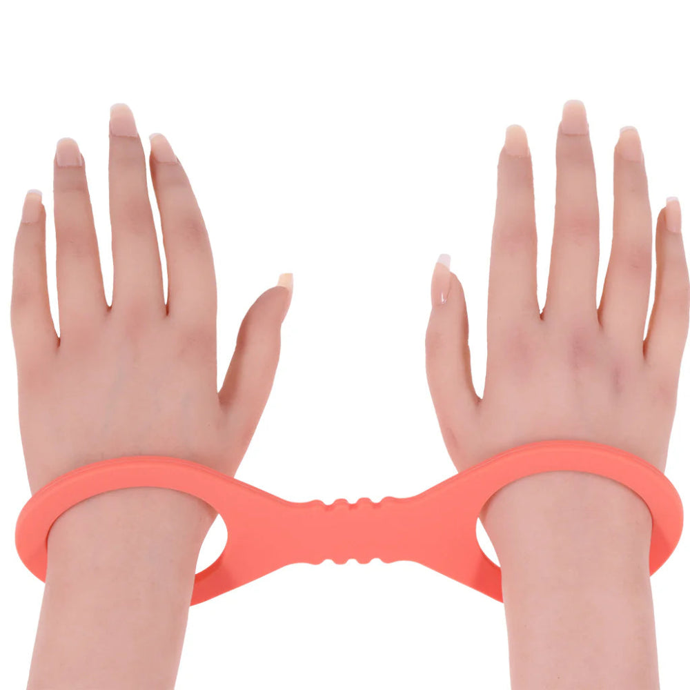 S&M Peaches 'n CreaMe Silicone Cuffs -Large