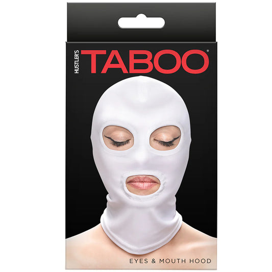 Taboo "Eyes and Mouth" Hood -White