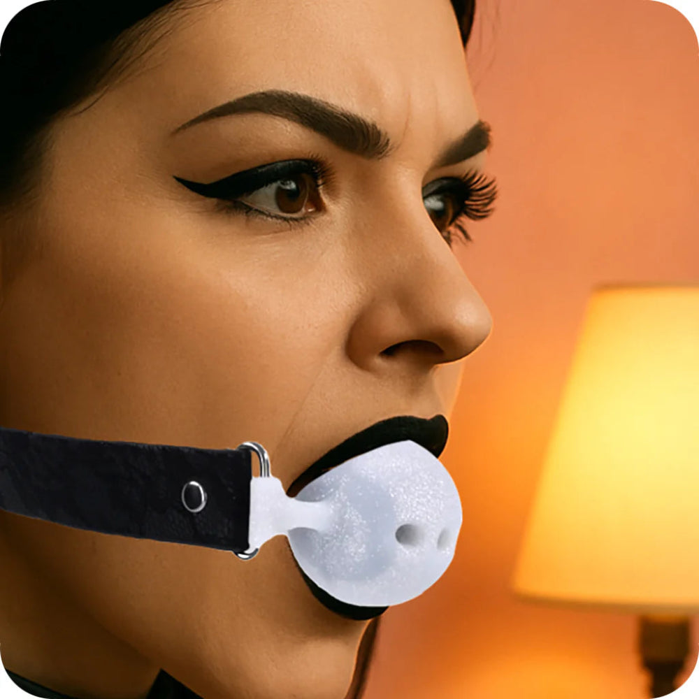 S&M 'Lace' Silicone Breathable Ball Gag