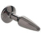 Rear Assets Tapered Gunmetal Gem Butt Plug - Small