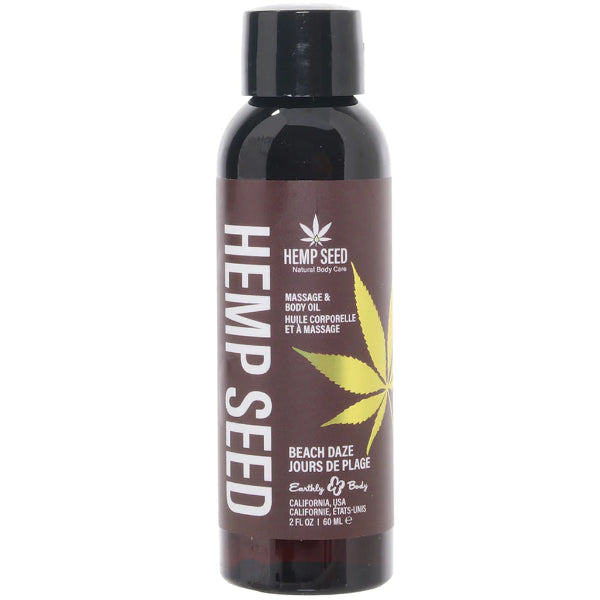 Hemp Seed 'Beach Daze' Massage Oil -2oz