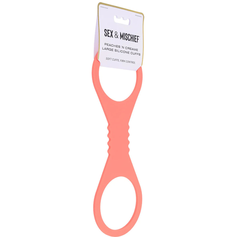 S&M Peaches 'n CreaMe Silicone Cuffs -Large