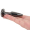 Rear Assets Tapered Gunmetal Gem Butt Plug - Small