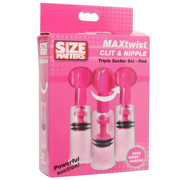 Size Matters MAXtwist Clit And Nipple Set - 3pc