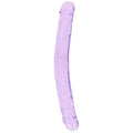 RealRock Crystal Clear Jelly 13'' Double Dildo -Purple