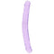 RealRock Crystal Clear Jelly 13'' Double Dildo -Purple