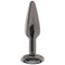 Rear Assets Tapered Gunmetal Gem Butt Plug - Medium