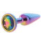 Rear Assets Tapered Multicolour Gem Butt Plug - Medium