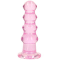 Real Rock 5.5" Curvy Clear Dildo -Pink