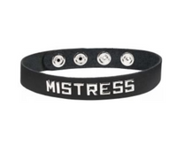 Leather Wordband Collar - Mistress