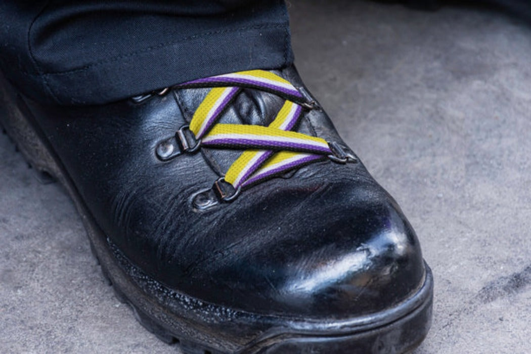 Pride ''Non Binary'' Striped Shoe Laces