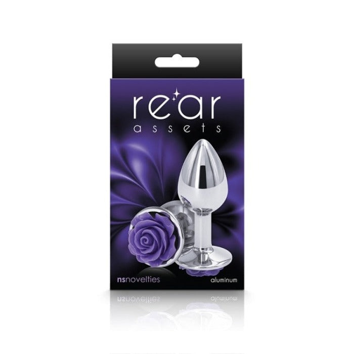 Rear Assets "Rose" Small Plug Purple/Silver
